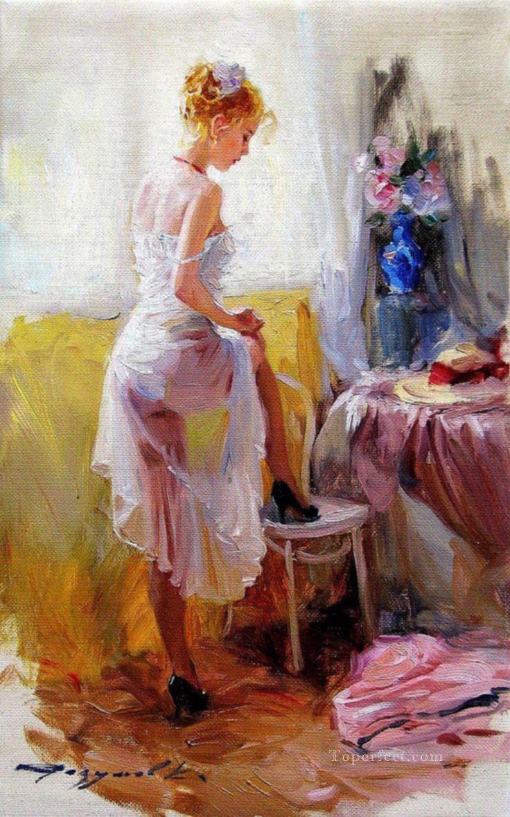 Jeune Femme a sa Toilette Impressionist Oil Paintings